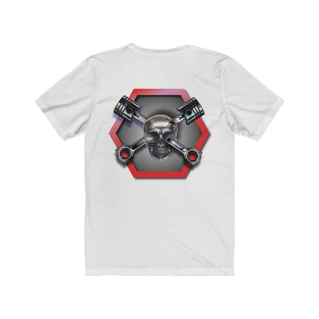 GH SKULL & PISTONS LARGE BACK TSHIRT