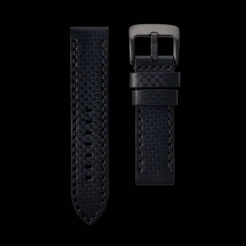 Black Stitching Carbon Fiber