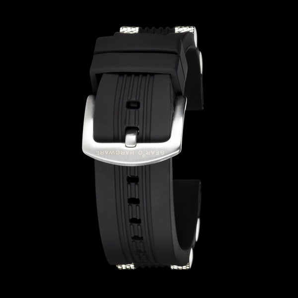 Metal Dumbbell Black Silicone